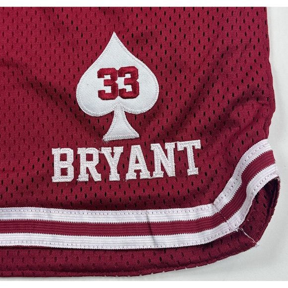 Kobe Bryant Lower Merion Front Logo Headgear Mens Small Red Basketball Shorts - Picture 6 of 10